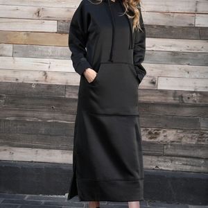 Hooded sweatshirt dress